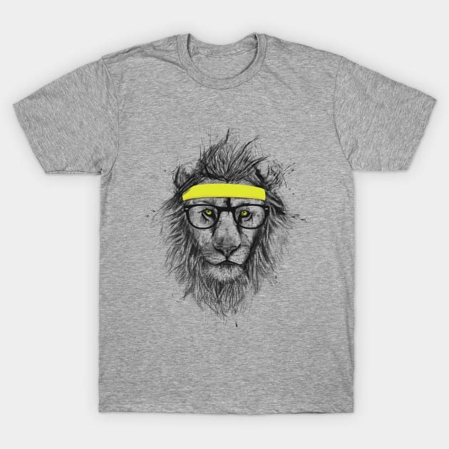 Hipster lion T-Shirt by soltib